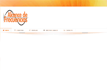 Tablet Screenshot of alcancedefrecuencias.com